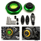 CNC Engine Cover Guard Case Kit for Kawasaki Ninja 400 (2018–2019)