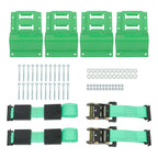 Set of 2 E-Track Ratchet Straps for Heavy Duty Trailers (YYYY–YYYY)