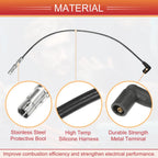 Set of 4 Spark Plug Wire Ignition Coil Cables No.030905430N for Volkswagen Lupo (1998–2005)