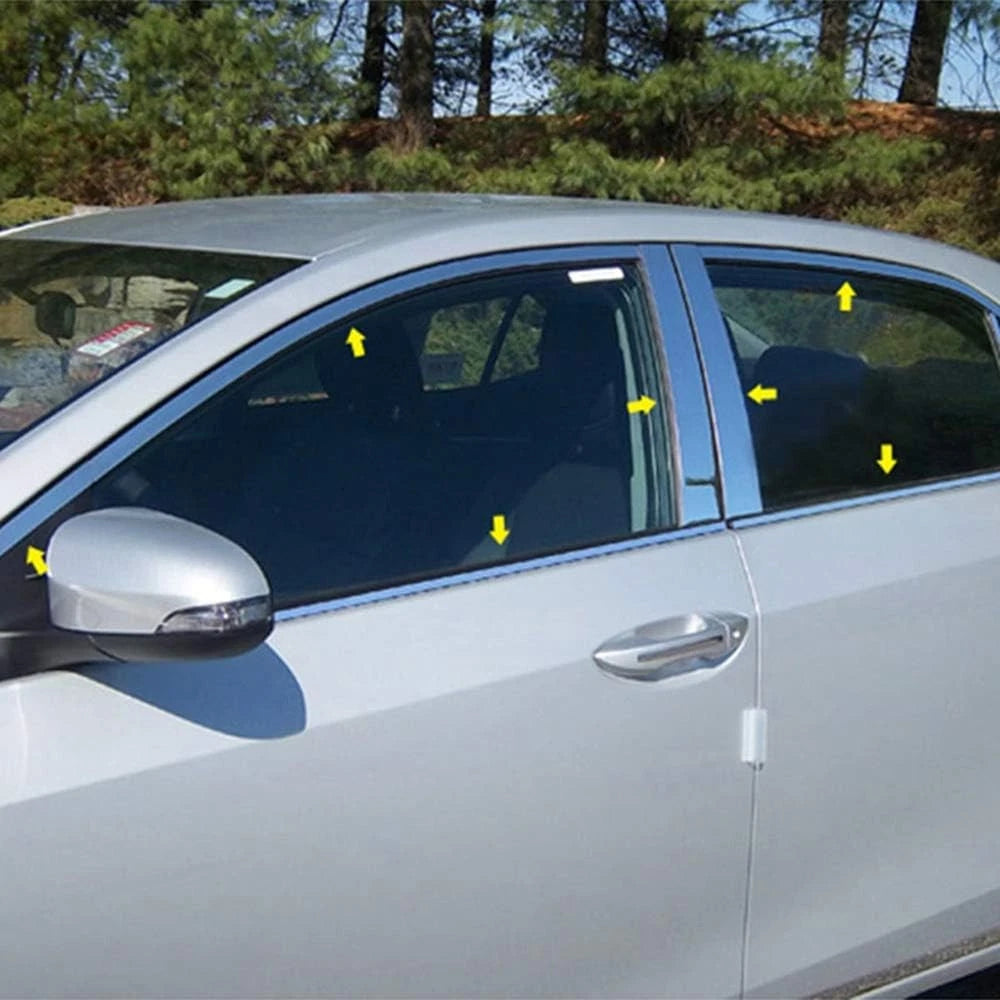Luxury FX Chrome Window Package for Toyota Corolla (2014–2019)