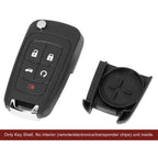 Key Fob Shell Case for Chevrolet Camaro (2010–2015) - 5 Button, Black