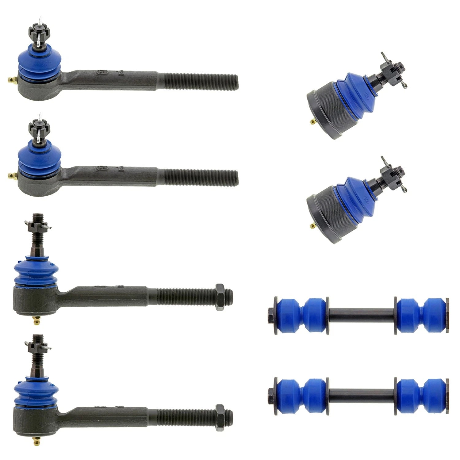 Set of 4 Mevotech Supreme Tie Rod Ends & Sway Bar Kit for GMC C1500 C2500 (1999–2000)