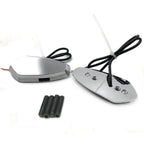 LED Signal Mirror Block Off Base Plates for Yamaha YZF R6 (1999–2007) Chrome