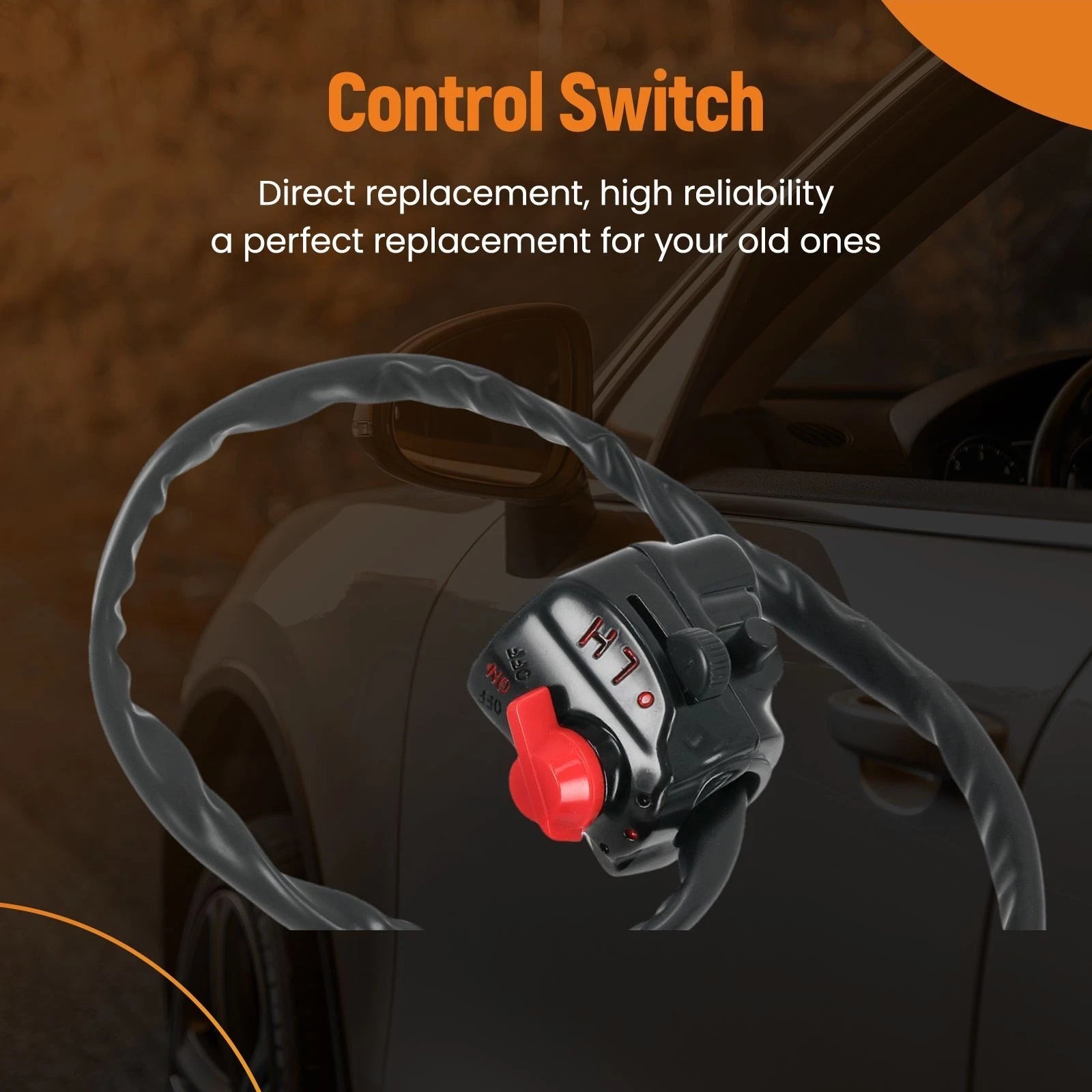 Right Start Stop Kill Switch Headlight for Honda CB500 (1971–1973) 35300-323-671