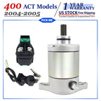 Starter for Arctic Cat 400 ACT (2004–2005) with Relay & Ignition Key Switch