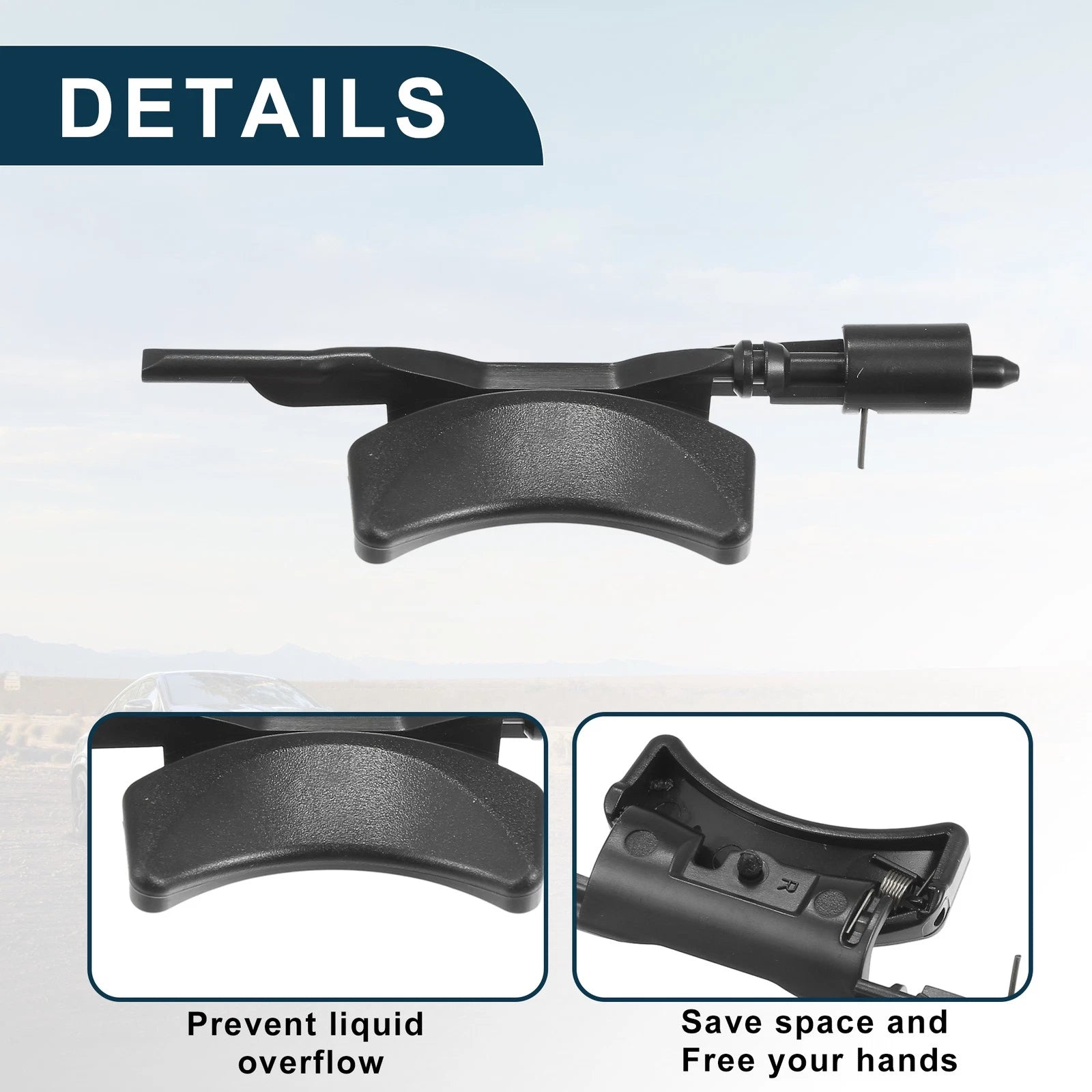 Cup Holder for Mercedes-Benz W166 (2012–2015) No.A1666806402 Black