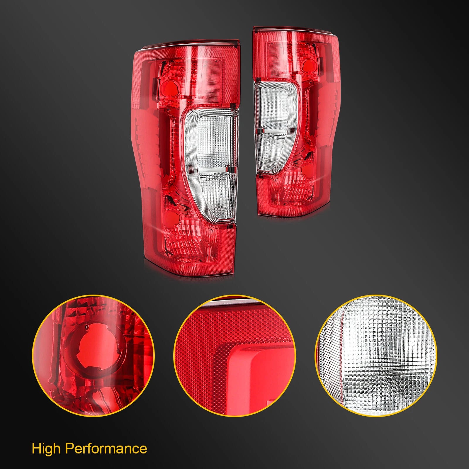 2Pcs Tail Lights for Ford F250 F350 Super Duty (2020–2022)