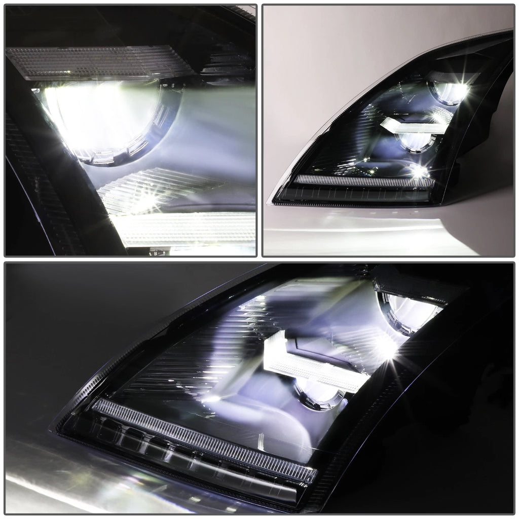 LED DRL Sequential Turn Signal Headlight Lamps for Volvo VNL VNR 300/400 (2018–2024)