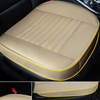 Beige Leather Seat Cover for Universal Fit Front Seats