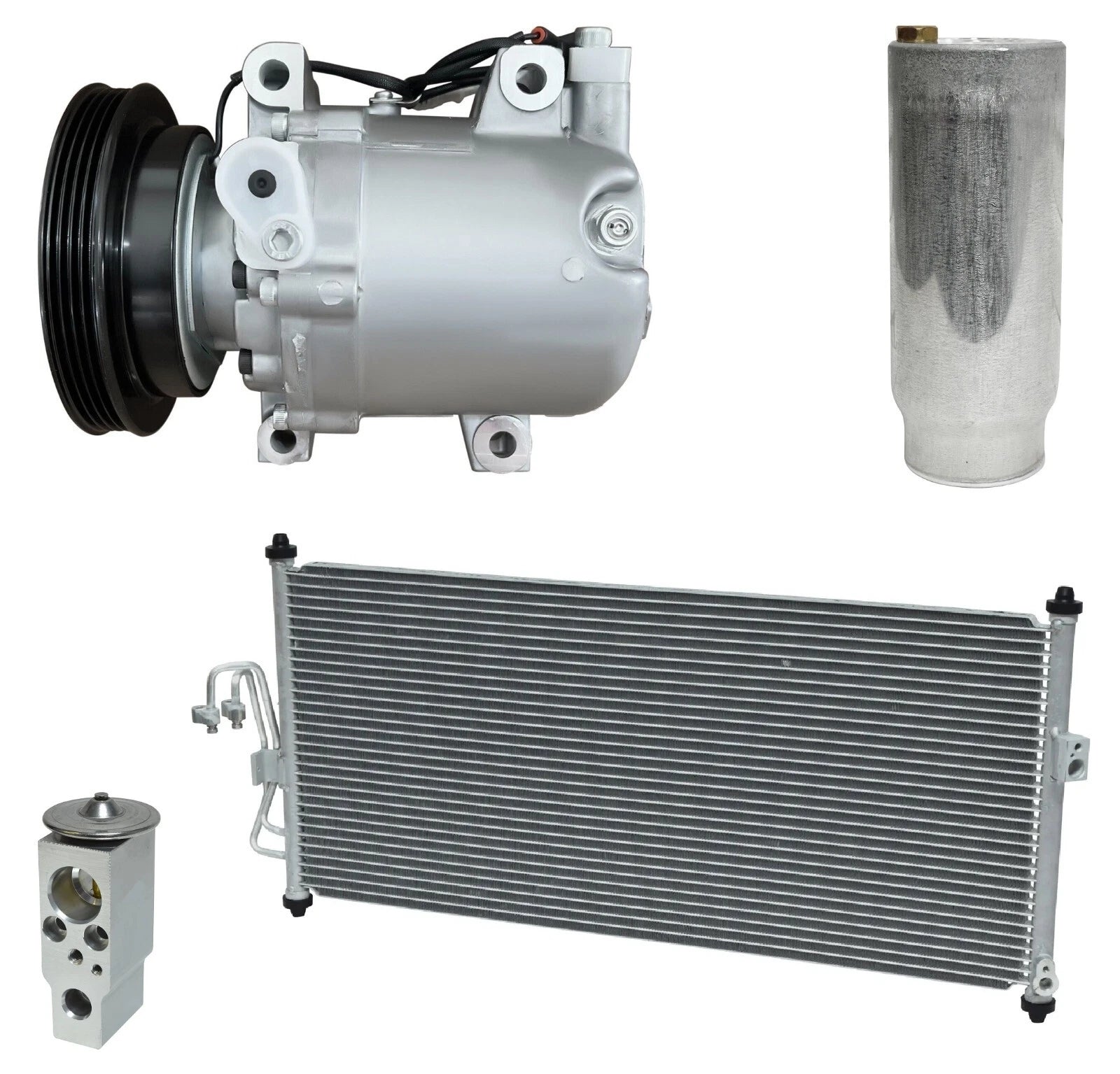 A C Compressor Kit With Condenser Fits Nissan Sentra 1.6L (2000–2006)