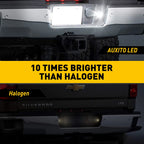 Full White LED License Plate Light Kit for Chevy Silverado GMC Sierra (2014-2023)