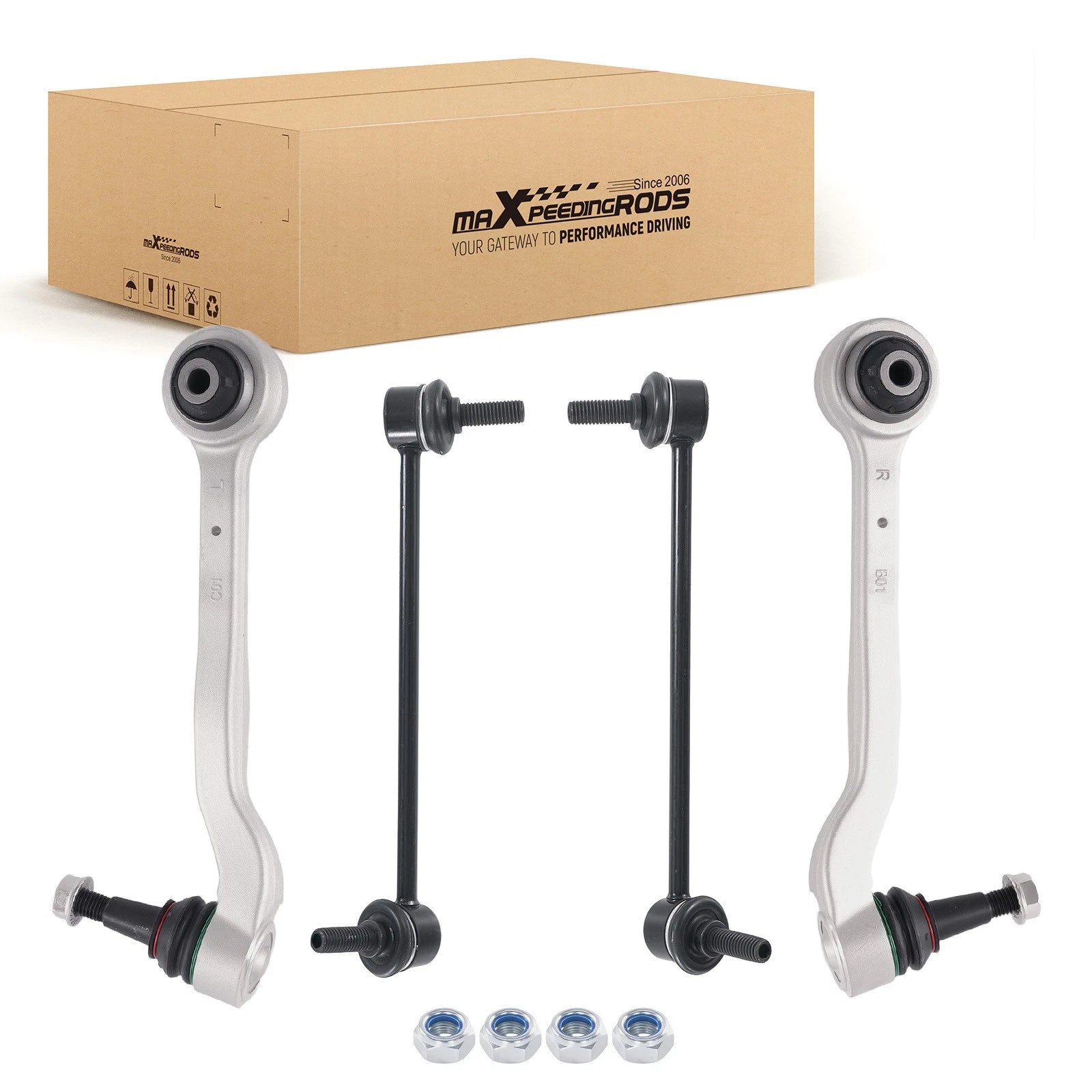 4X Front Suspension Lower Rearward Control Arms for Cadillac ATS (2013–2019) AWD