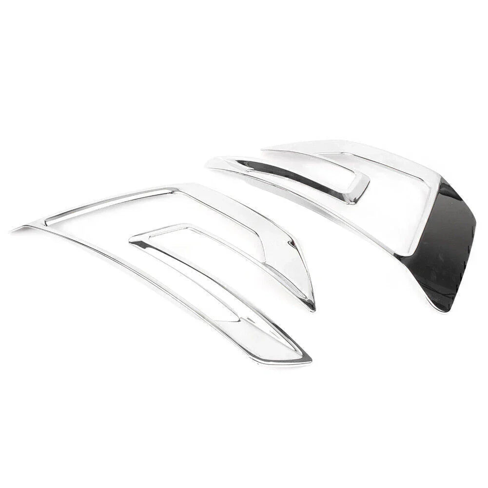 Front Fog Light Bezel Covers for Ford Explorer Sport (2016-2017) Chrome