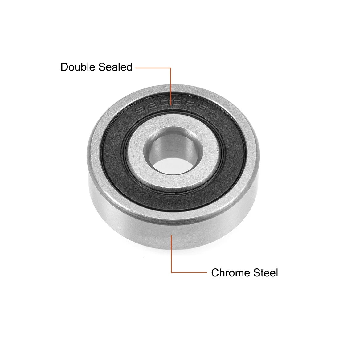 Set of 2 6300-2RS Ball Bearings for Various Models (10x35x11mm)