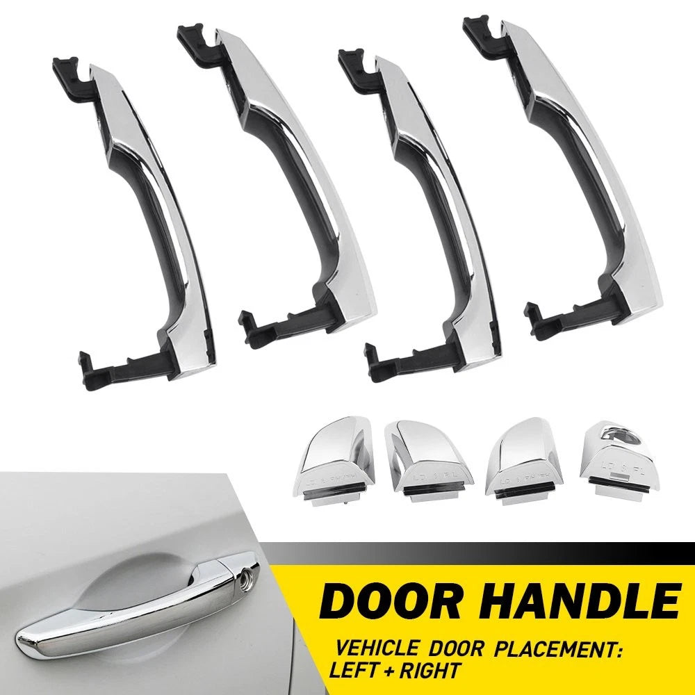 Set of 4 Chrome Outside Door Handles for Hyundai Elantra (2017–2020) PY