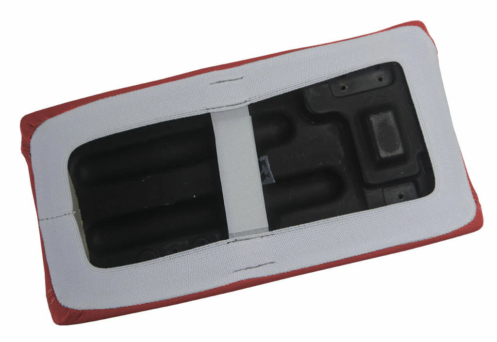 Leather Console Lid Pull Over Cover for Mazda Miata MX5 (1990–1997) Red