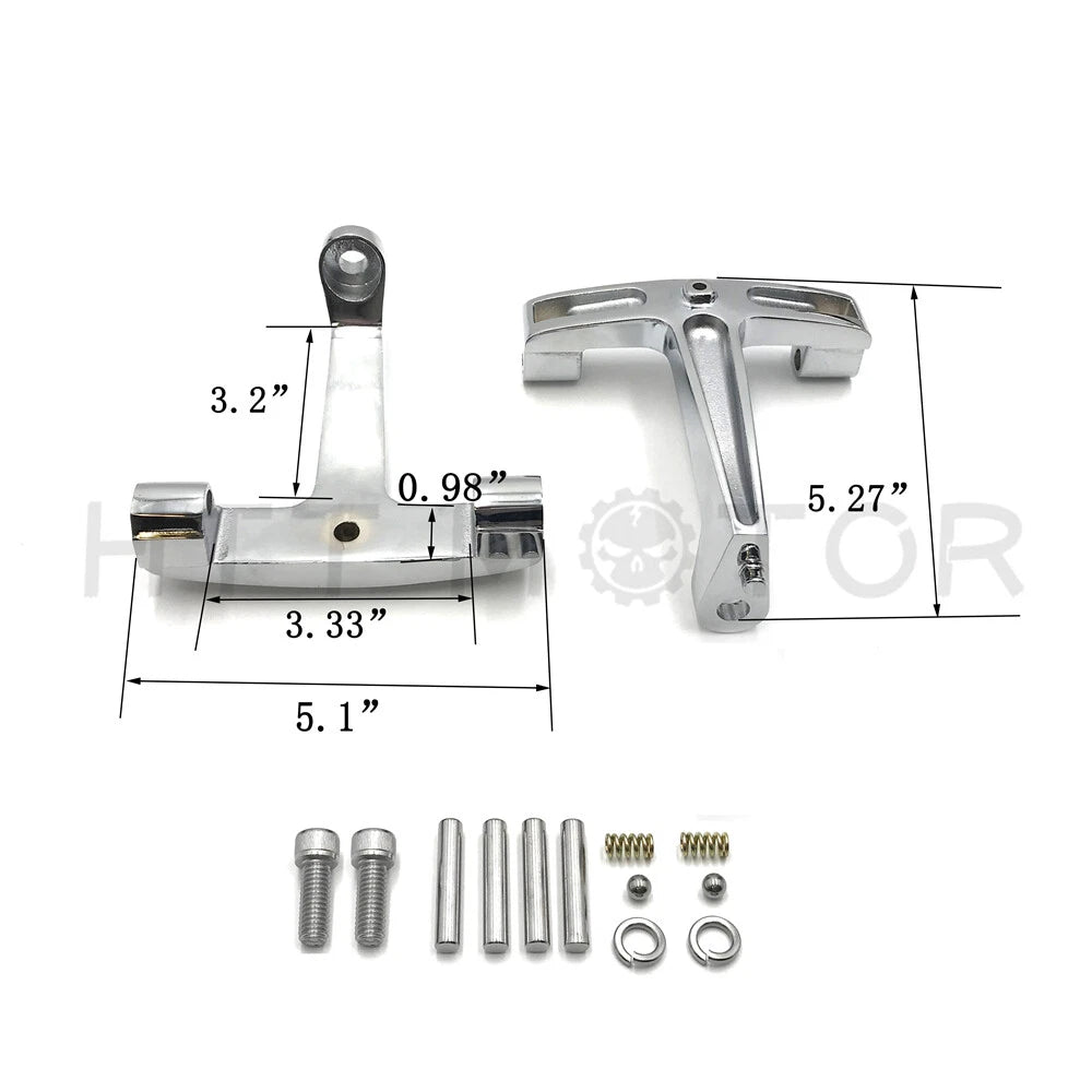 Passenger Floorboard Mount Bracket Kit for Harley FLH Touring (1993–2008)
