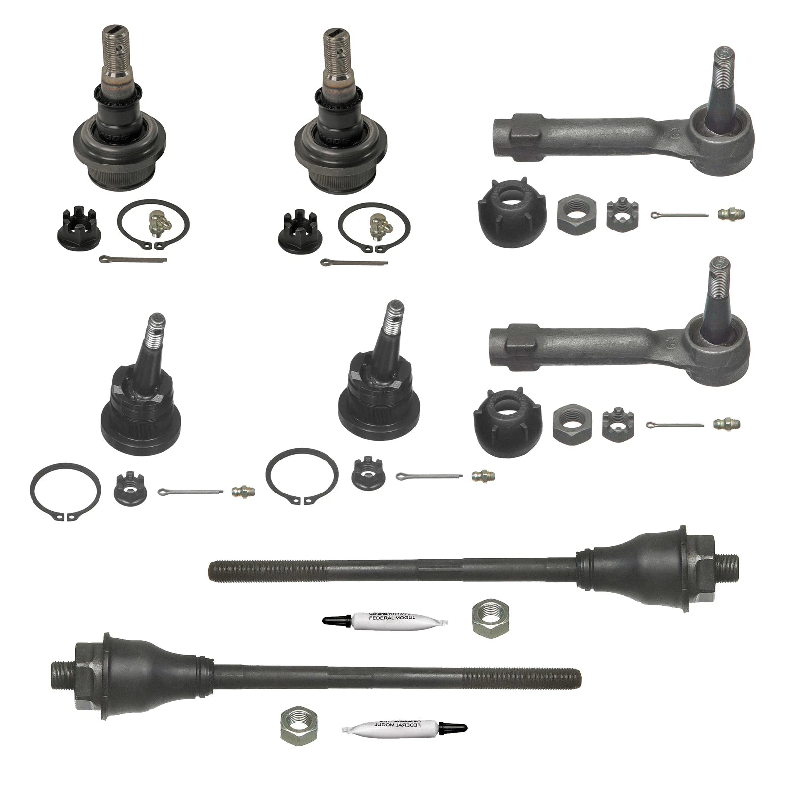 Moog Inner & Outer Steering Tie Rod Ends Kit for Cadillac Chevy GMC