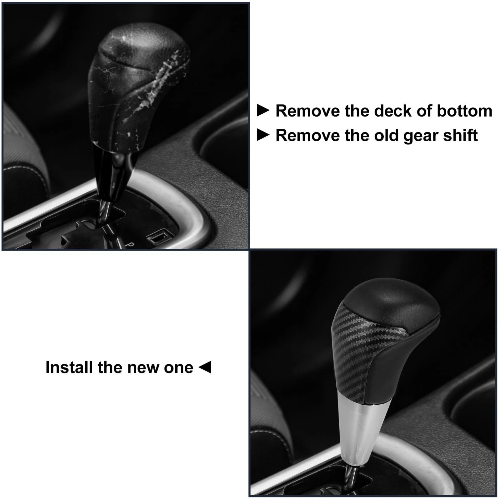 Automatic Gear Shift Knob for Toyota Tundra (2014–2021) Carbon Fiber Black
