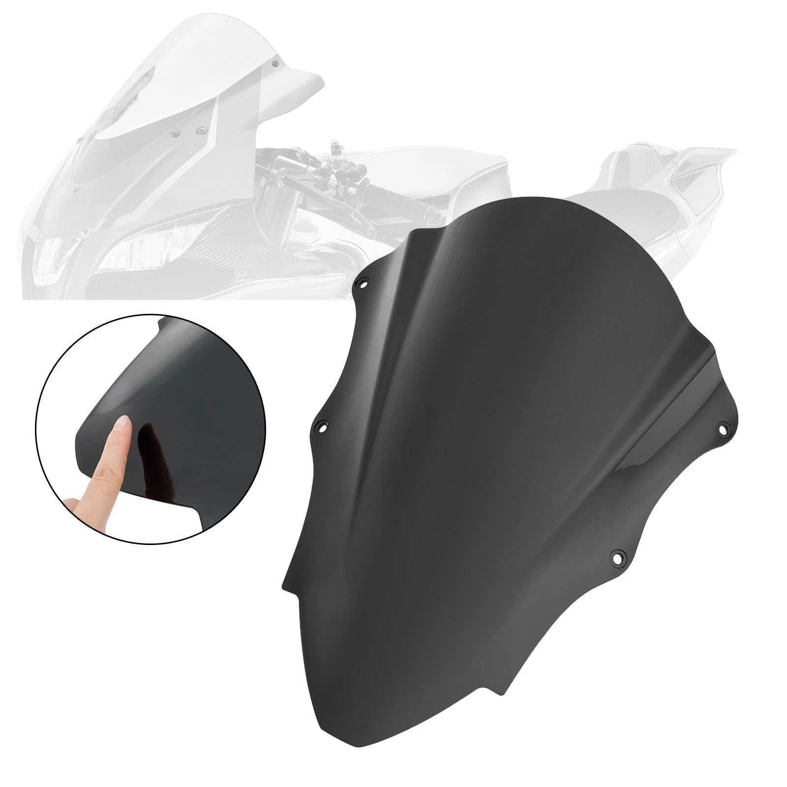 Windshield for Aprilia RSV4 (2015–2018) Black