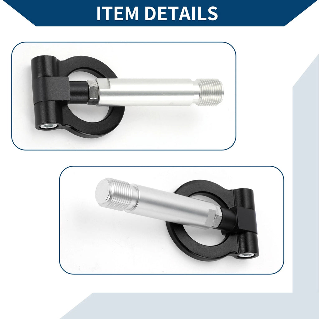 Tow Hook for Toyota Yaris (2023) - Metal Towing Ring, Black