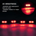 Red LED Grille Lights for Toyota Tacoma (2020–2022)