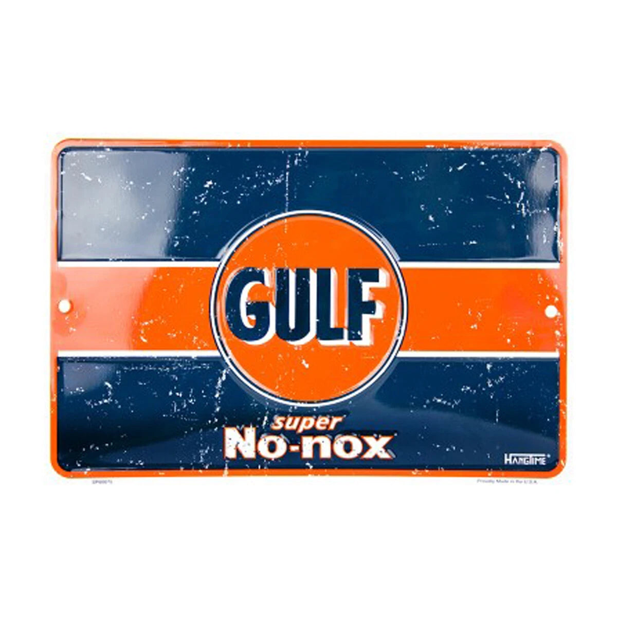Vintage Replica Tin Metal Sign Gulf Supreme Gasoline 8 x 12