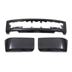 Front Bumper Face Bar for Ford F-150 (2015–2017) W/o Fog Light Holes Black Steel