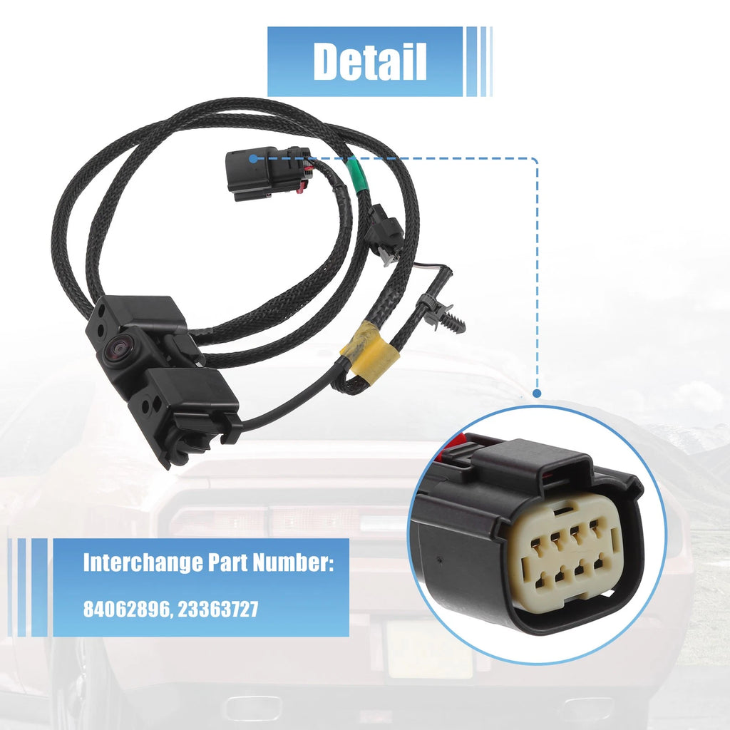 Rear View Backup Camera for Chevy Silverado 1500, GMC Sierra 1500 (2014–2019)