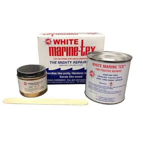 Marine Tex Epoxy Putty Repair Kit White 14Oz RM306K