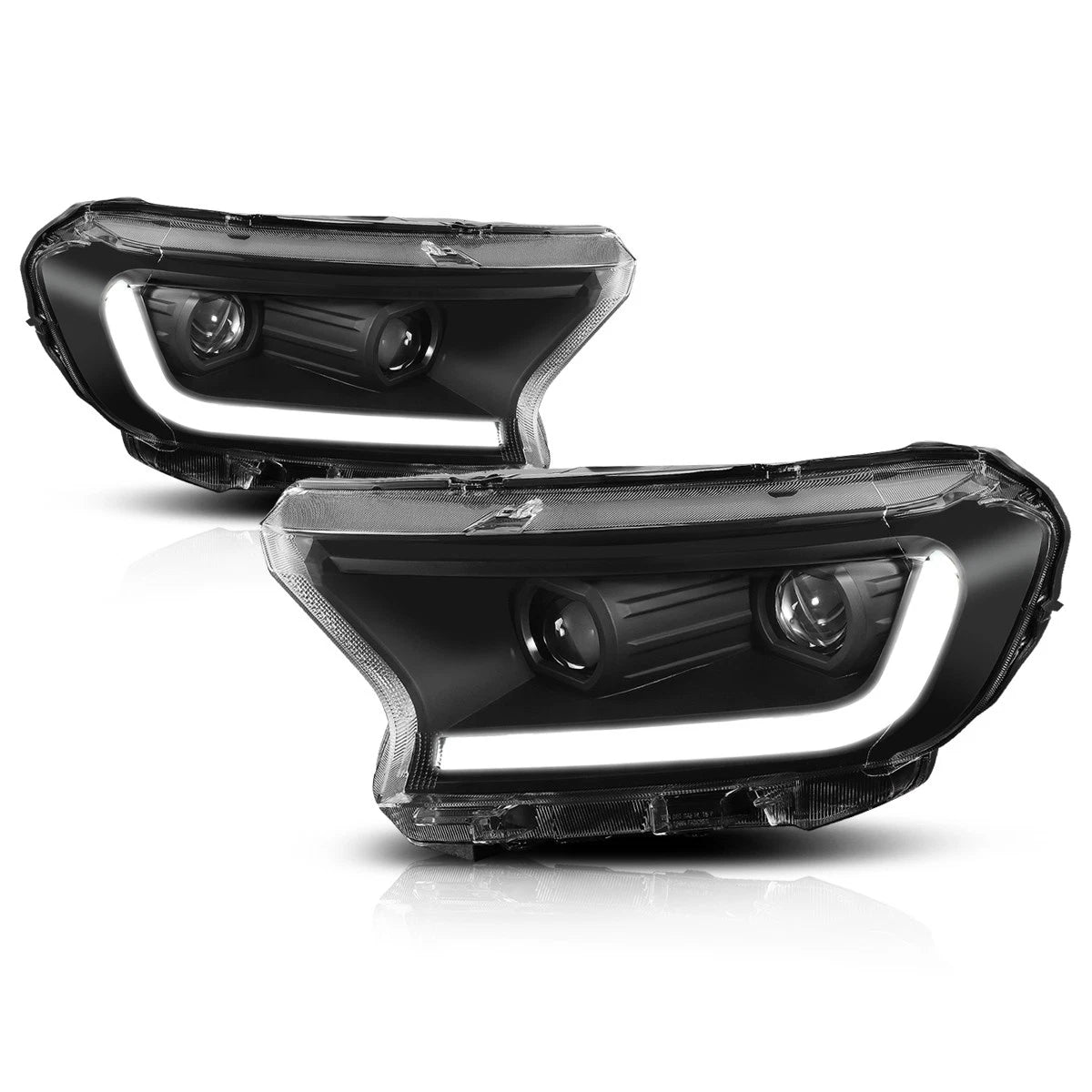 Switchback LED DRL Dual Projector Headlights for Ford Ranger (2019–2022)