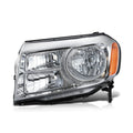 Left Driver Side Headlight Lamp for Honda Pilot (2012–2015) Chrome/Amber