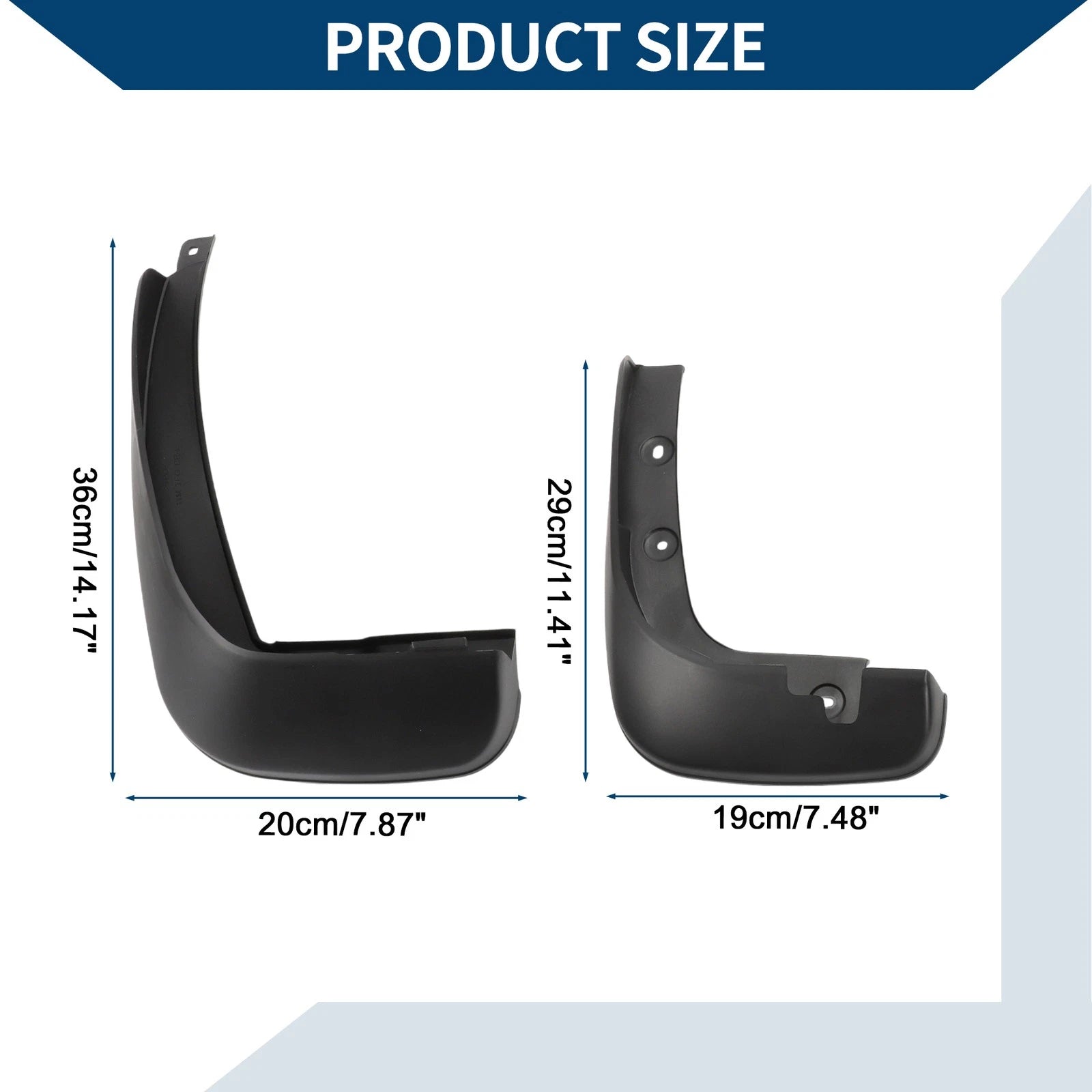 Mud Flaps Splash Guards Set of 4 for Honda Fit (2011–2013)