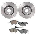Set of 4 Akebono Euro Ceramic Pads & Xtra 312mm Rotors for Audi VW