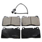 Set of 4 Akebono Euro Front Ceramic Disc Brake Pads for Audi Q5 (2013–2017)