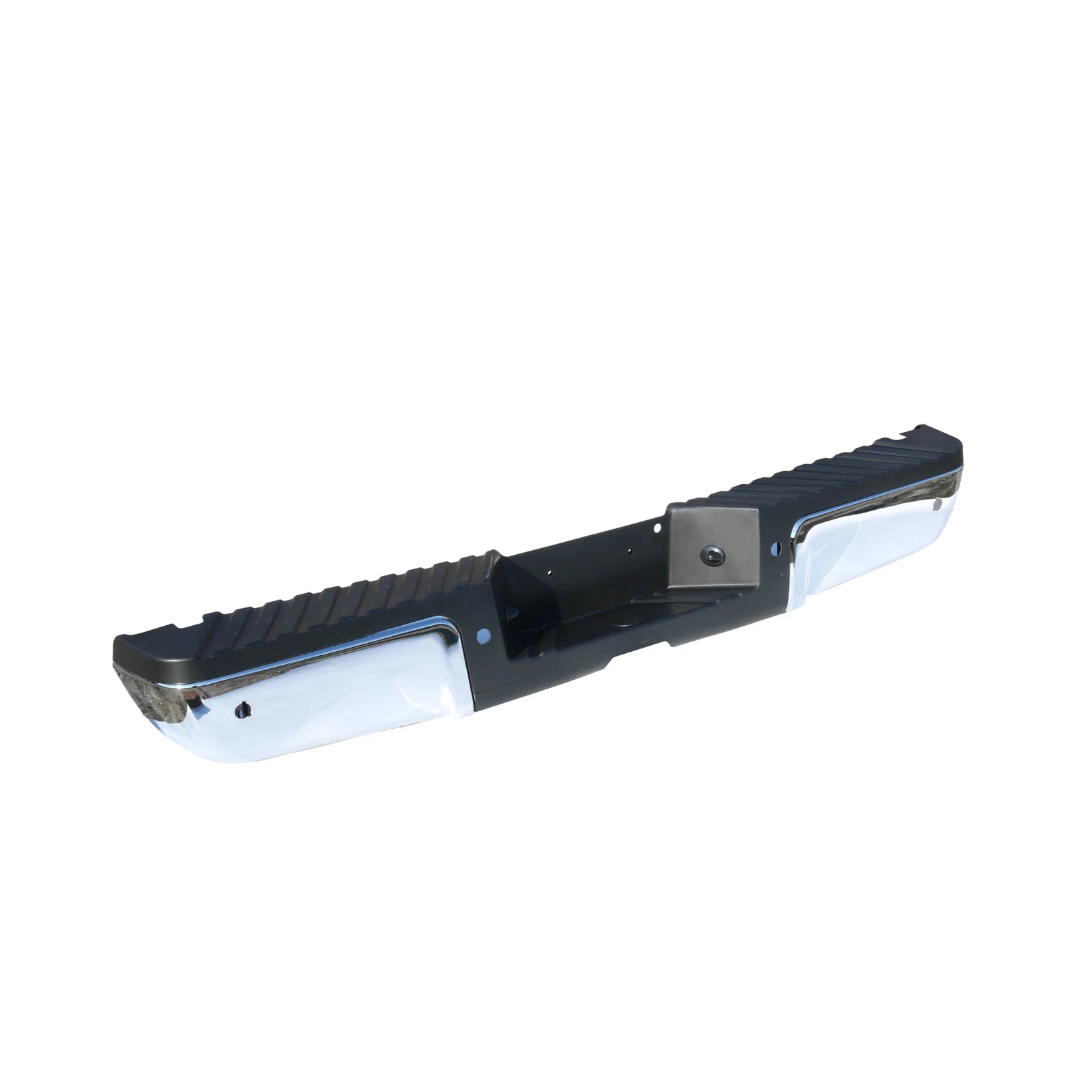 Rear Chrome Step Bumper with Sensor Holes for Ford F250 F350 (2008-2016)