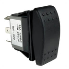 2-Pin On-Off Rocker Switch 25A/12V DC, 15A/24V DC, SPST, IP66 Waterproof
