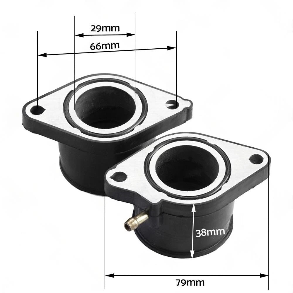 Carburetor Intake Manifold Boots for Yamaha XT600 (1983–1990)