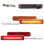 Amber/Red LED Side Marker Lights for Ford F Series Truck (1973–1979)