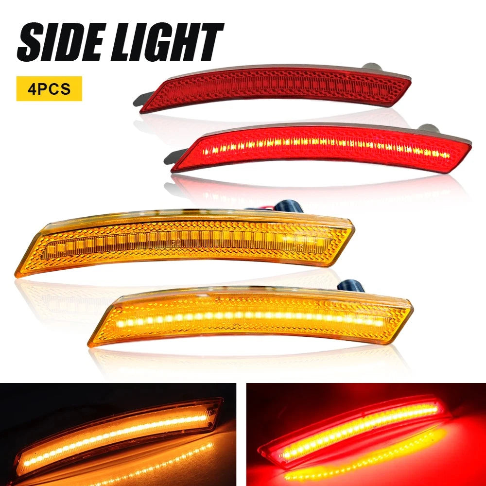 LED Side Marker Fender Lights for Mini Cooper R55 R57 R58 R59 R60 (2007–2015)