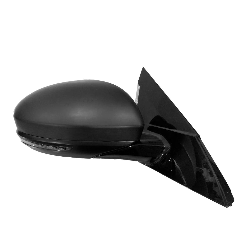 Replacement Black Gloss Power Door Mirror Passenger Side for Toyota Camry (2012–2019)