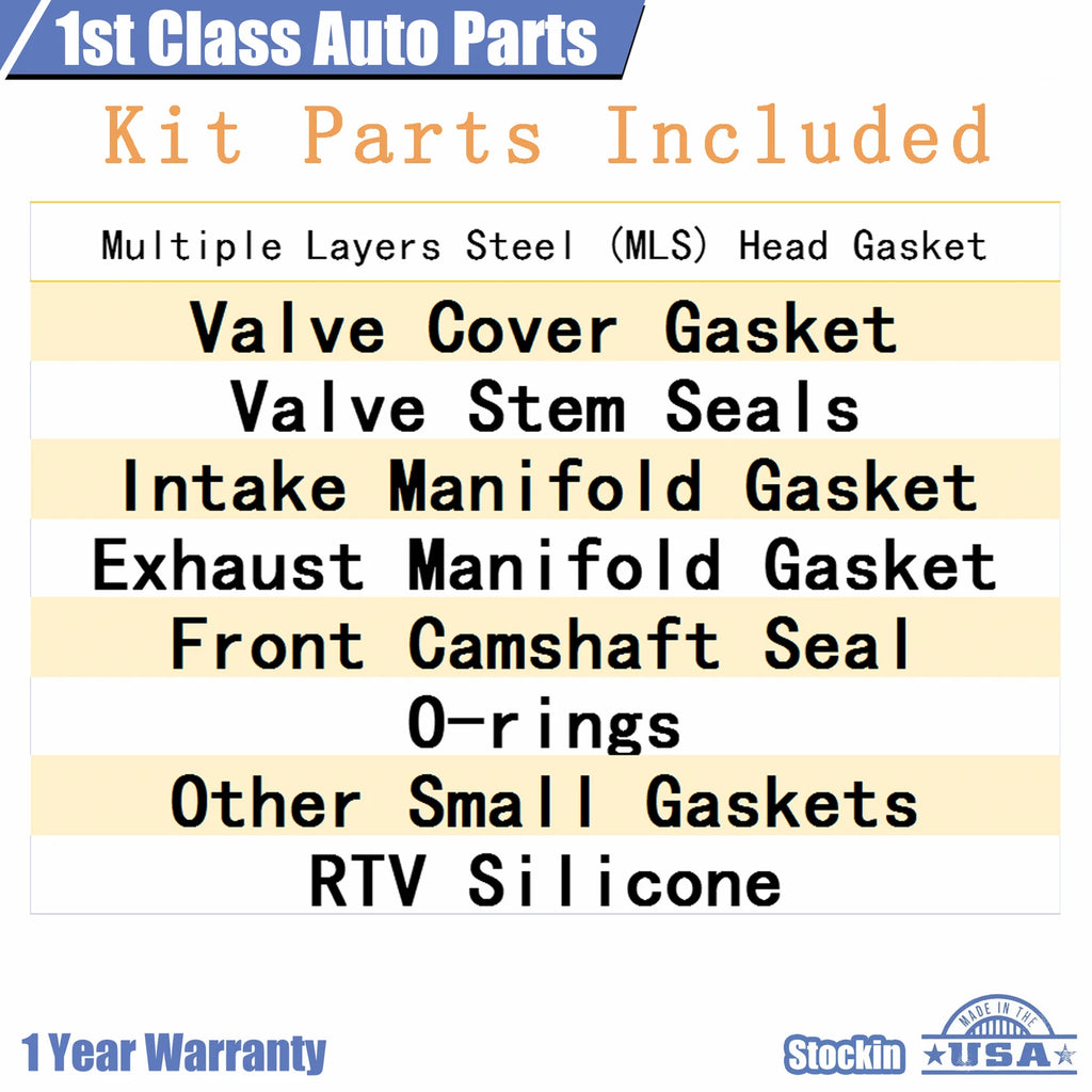 Head Gasket Set for Chrysler Dodge Avenger Jeep Ram (2011–2016) 3.6L V6