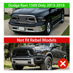 Chrome Front Bumper Grille for Dodge Ram 1500 (2013–2018) Big Horn Style