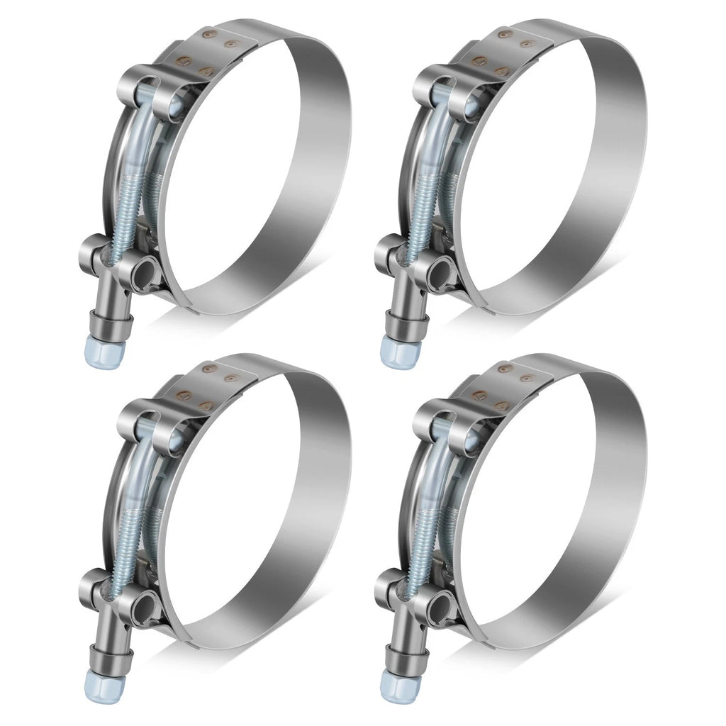 Set of 4 T-Bolt Clamps for Turbo Exhaust Intercooler Silicone Coupler