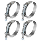 Set of 4 T-Bolt Clamps for Turbo Exhaust Intercooler Silicone Coupler