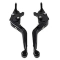 Black Extendable Brake Clutch Levers for Suzuki GSXR600 GSXR750 GSXR1000 (06-10)