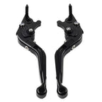 Black Extendable Brake Clutch Levers for Suzuki GSXR600 GSXR750 GSXR1000 (06-10)
