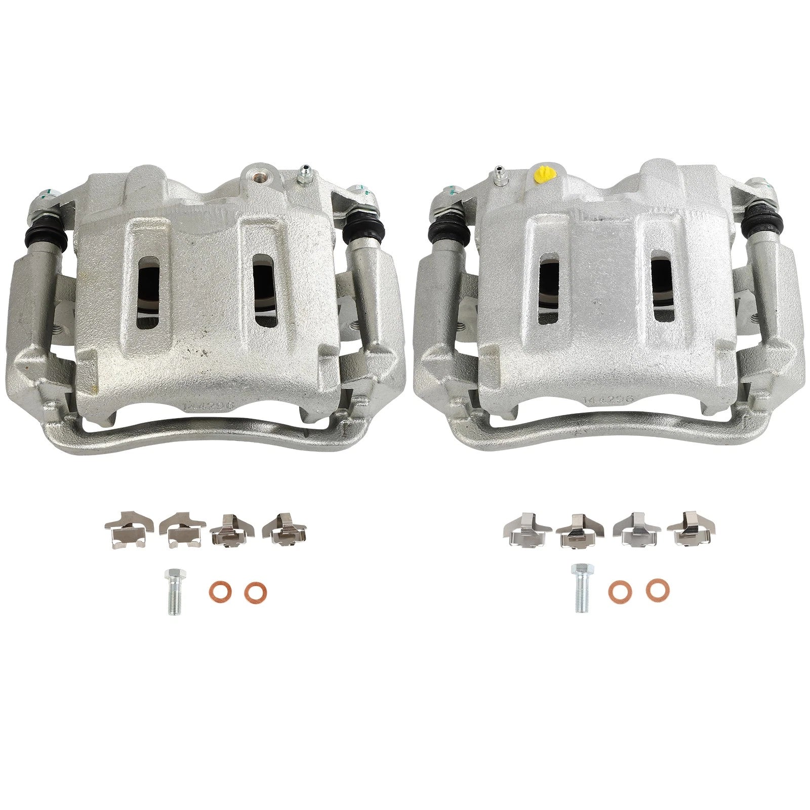 Front Brake Calipers with Bracket Pair for Ford F-350 Super Duty (2005–2010)