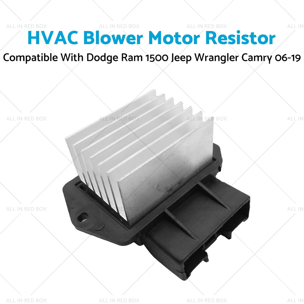 HVAC Blower Motor Resistor for Dodge Ram 1500, Jeep Wrangler, Camry (2006–2019)