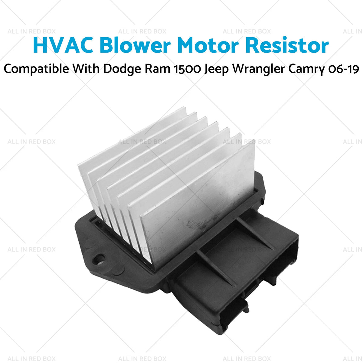 HVAC Blower Motor Resistor for Dodge Ram 1500, Jeep Wrangler, Camry (2006–2019)